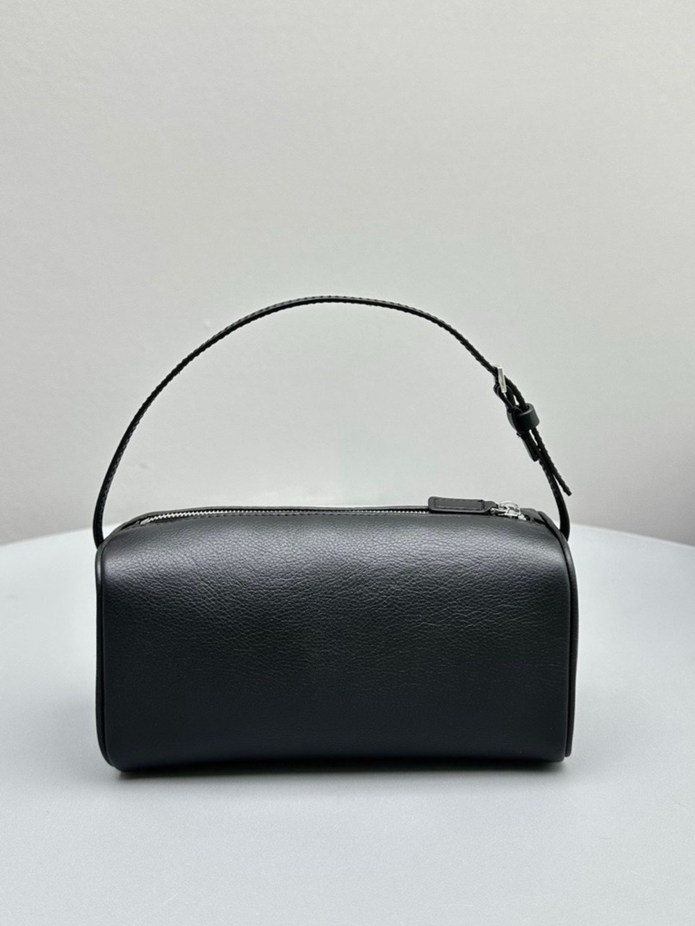The Row Black Leather Mini Handle Bag